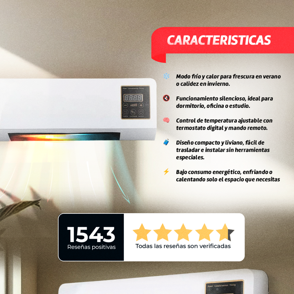 Aire Acondicionado Portátil 2 en 1